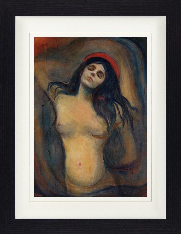 1art1 Bild mit Rahmen Edvard Munch - Madonna, 1894-1895 von 1art1