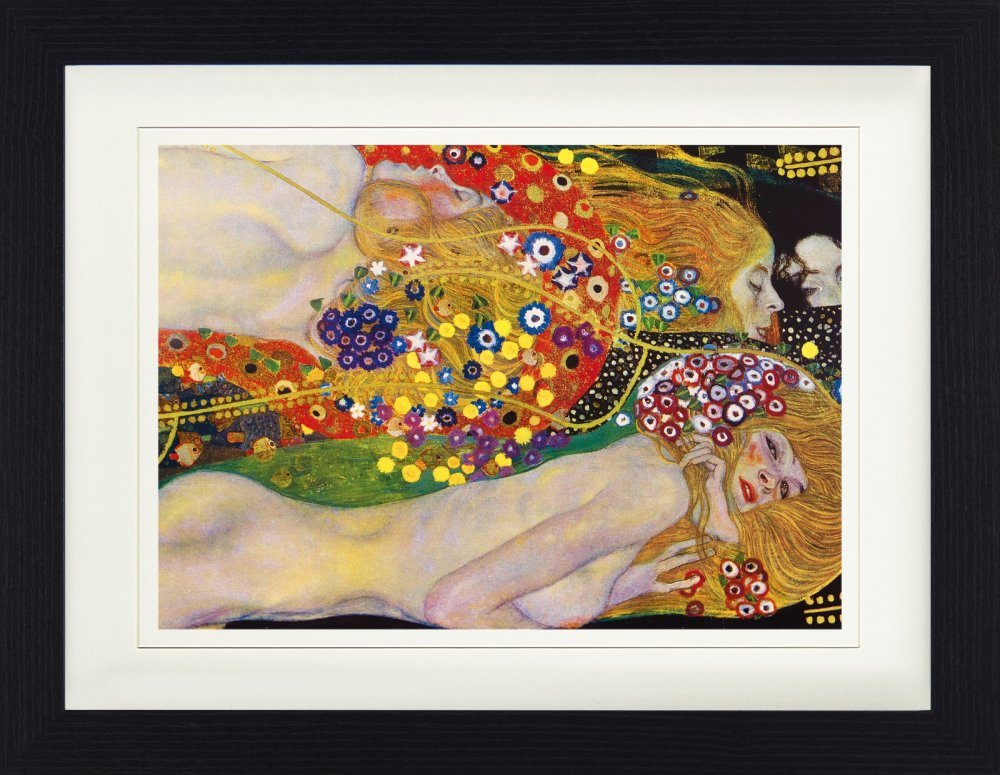 1art1 Bild mit Rahmen Gustav Klimt - Wasserschlangen II, 1904-1907 von 1art1