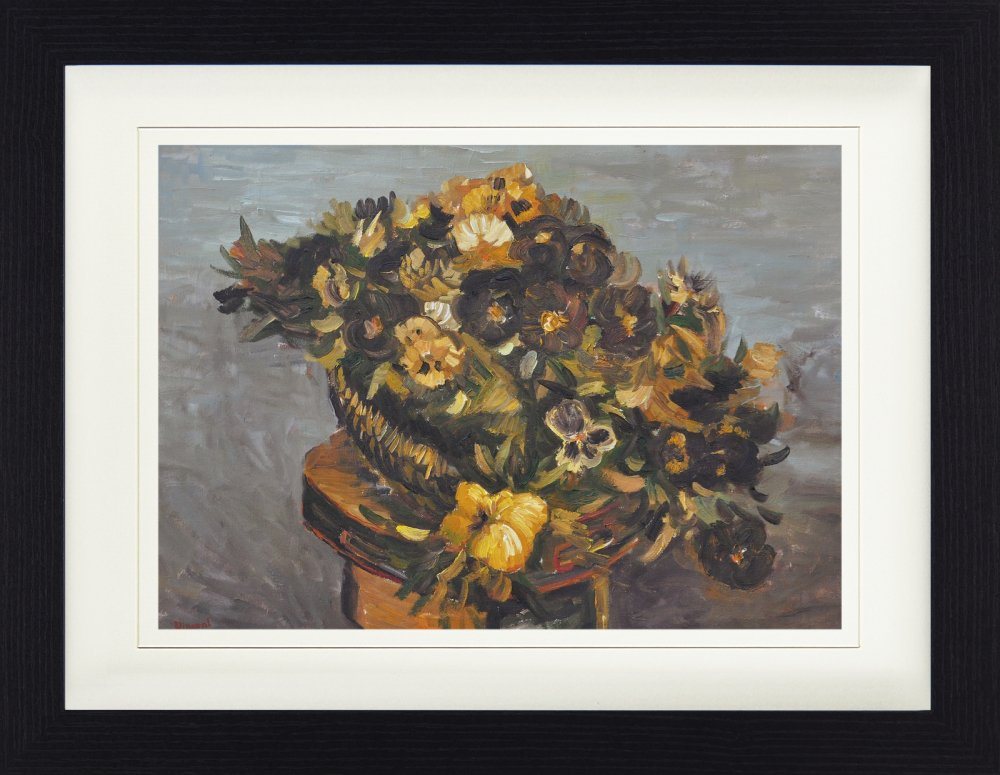 1art1 Bild mit Rahmen Vincent Van Gogh - Tamburin Mit Stiefmütterchen, 1886 von 1art1