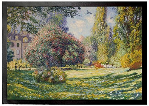1art1 Claude Monet Der Monceau-Park, 1876 Fußmatte Dekomatte Innenbereich | Design Türmatte 70x50 cm von 1art1