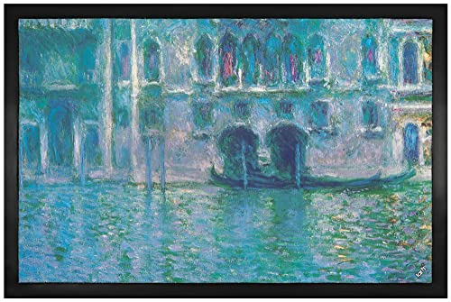 1art1 Claude Monet Palazzo Da Mula Morosini in Venedig, 1908 Fußmatte Dekomatte Innenbereich | Design Türmatte 60x40 cm von 1art1