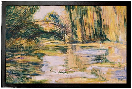 1art1 Claude Monet Seerosenteich: Die Brücke, 1899 Fußmatte Dekomatte Innenbereich | Design Türmatte 60x40 cm von 1art1