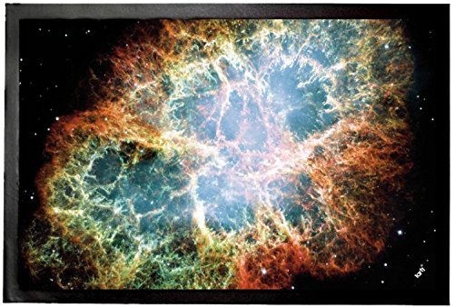 1art1 Der Weltraum Krebsnebel, Nach Der Supernova Fußmatte Dekomatte Innenbereich | Design Türmatte 60x40 cm von 1art1