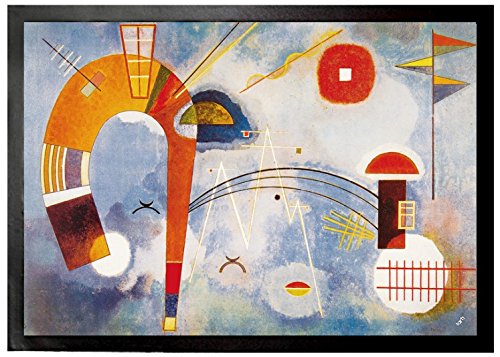 1art1 Wassily Kandinsky Rund Und Spitz, 1930 Fußmatte Dekomatte Innenbereich | Design Türmatte 70x50 cm von 1art1