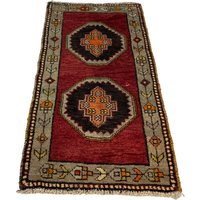 Antique Türkisch Teppich, 97 X 52 cm , Vintage Anatolian Teppich von 23Homedesign