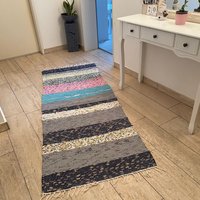 Brand New Rag Rug Runner 197 X 78 cm von 23Homedesign