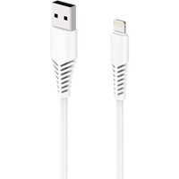 2GO USB-Kabel Apple Lightning Stecker, USB-A Stecker 1.00m Weiß 797288 von 2GO