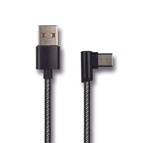 2GO USB Ladekabel Deluxe-schwarz-100cm für USB Type C 3.1 von 2GO