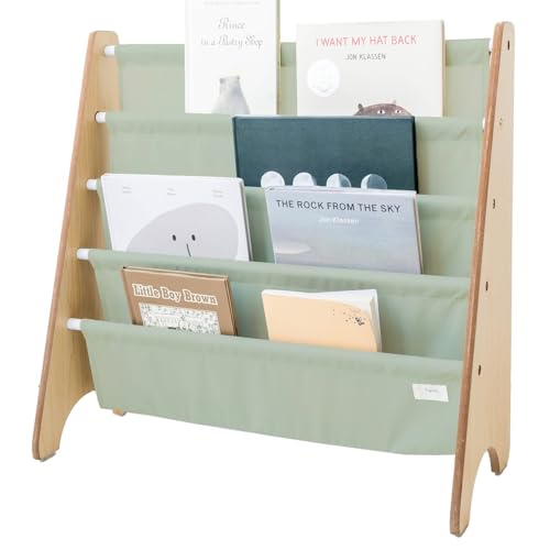 3 Sprouts Kinder Bücherregal aus Holz – Montessori Regal für Kinderzimmer - Grün 3 Sprouts Kinder Bücherregal aus Holz – Montessori Regal für Kinderzimmer - Grün von 3 Sprouts