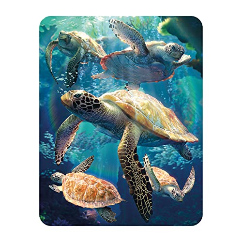 3D LiveLife Magnet - Schildkröte Schwimmen von Deluxebase. Linsenförmige 3D Ozean Kühlschrankmagnet. Dekoration für Kinder und Erwachsene mit Kunstwerk lizenziert von bekannt Künstler, David Penfound von 3D LiveLife