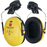 3M Gehörschutz OPTIME I EN 352-1-3 SNR 26 dB für Helm mit 30mm-Schlitz mit 2 Dichtungsringen und Dämmkissen von 3M