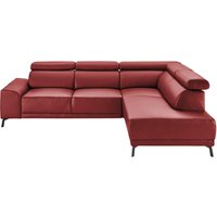 3C Candy Ecksofa "Greve B/T/H: 249/209/79 cm L-Form", wahlweise mit motorischem Sitzvorzug, manuelle Kopfteilverstellung von 3c Candy