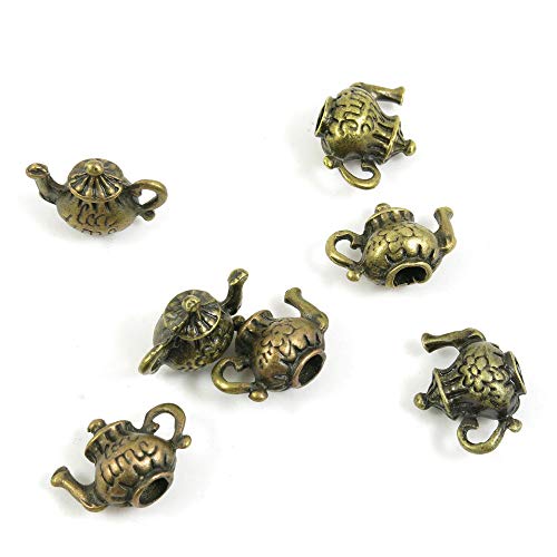 Schmuck-Charms 620815 Teekanne, Teekanne, Teekanne, Teekessel, Handwerk und Perlenverzierung antique bronze von 4044 Charms