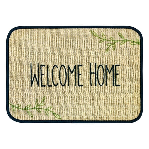 4betterdays Fußmatte | 'Welcome home' | 45 x 75 cm | Sisal | Naturlatex von 4betterdays