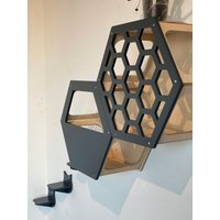 Hexagon Katzenregale, Wandregale Für Katze, Katzenmöbel, Katzenhaus, Katze Hexagonmöbel, Katzenbett Aus Holz, Bestes Geschenk Ihre von 4pawsshopDesign