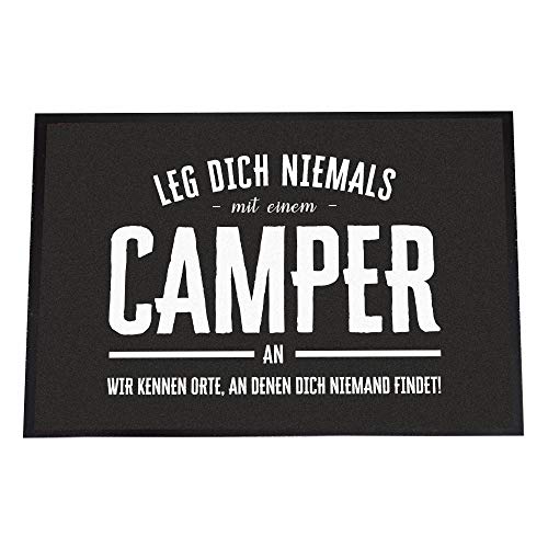 4youDesign Lustige Fußmatte -Leg Dich Niemals mit einem Camper an, 40 x 60- rutschfest, für innen (Leg Dich Niemals mit einem Camper an, 40 x 60 cm) von 4youDesign