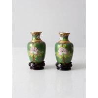 Vintage Cloisonne Vasen Paar von 86home