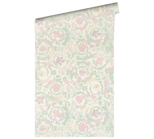 VERSACE WALLPAPER Blumen Luxus Tapete Floral 387062 Mintfarben Rosa Weiß Grün Ranken Barock 10,05x0,70m Made in Germany VERSACE WALLPAPER Blumen Luxus Tapete Floral 387062 Mintfarben Rosa Weiß Grün Ranken Barock 10,05x0,70m Made in Germany von A.S. Création