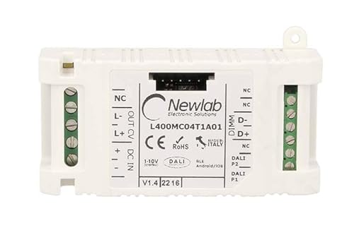 NEWLAB BLE-CV, LED-Dimmer 12 V, 24 V, 48 V 12 A, Bluetooth-Eingang DALI Potentiometer-Taste 0/1-10 V, Made in Italy von A2ZWORLD