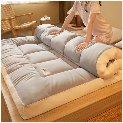 AAOCLO Japanische Tatami-Matratzen, Futon-Matratze, tragbare Schlafmatte, Futon-Matratze, Schlafmatte, Gäste-Einzel-, Doppel-Tatami-Matte (Größe: 90 x 200 cm, Farbe: A) von AAOCLO