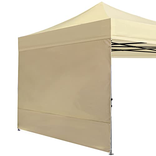 ABCCANOPY Seitenwand/Seitenteile für 2.5x2.5m pavillon,partyzelt,festzelt|Wasserabweisend|ohne Fenster,Beige von ABCCANOPY