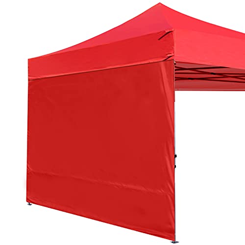 ABCCANOPY Seitenwand/Seitenteile für 2.5x2.5m pavillon,partyzelt,festzelt|Wasserabweisend|ohne Fenster,Rot von ABCCANOPY