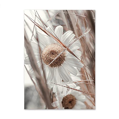 ABCWARRT Nordic Beige Landschaft Kunst Leinwand Malerei Reed Heu Poster Brücke Vogel Verbrauch Ochse Fuchs Bild Home Wohnzimmer Dekoration (20 * 30cm Kein Rahmen,6) von ABCWARRT