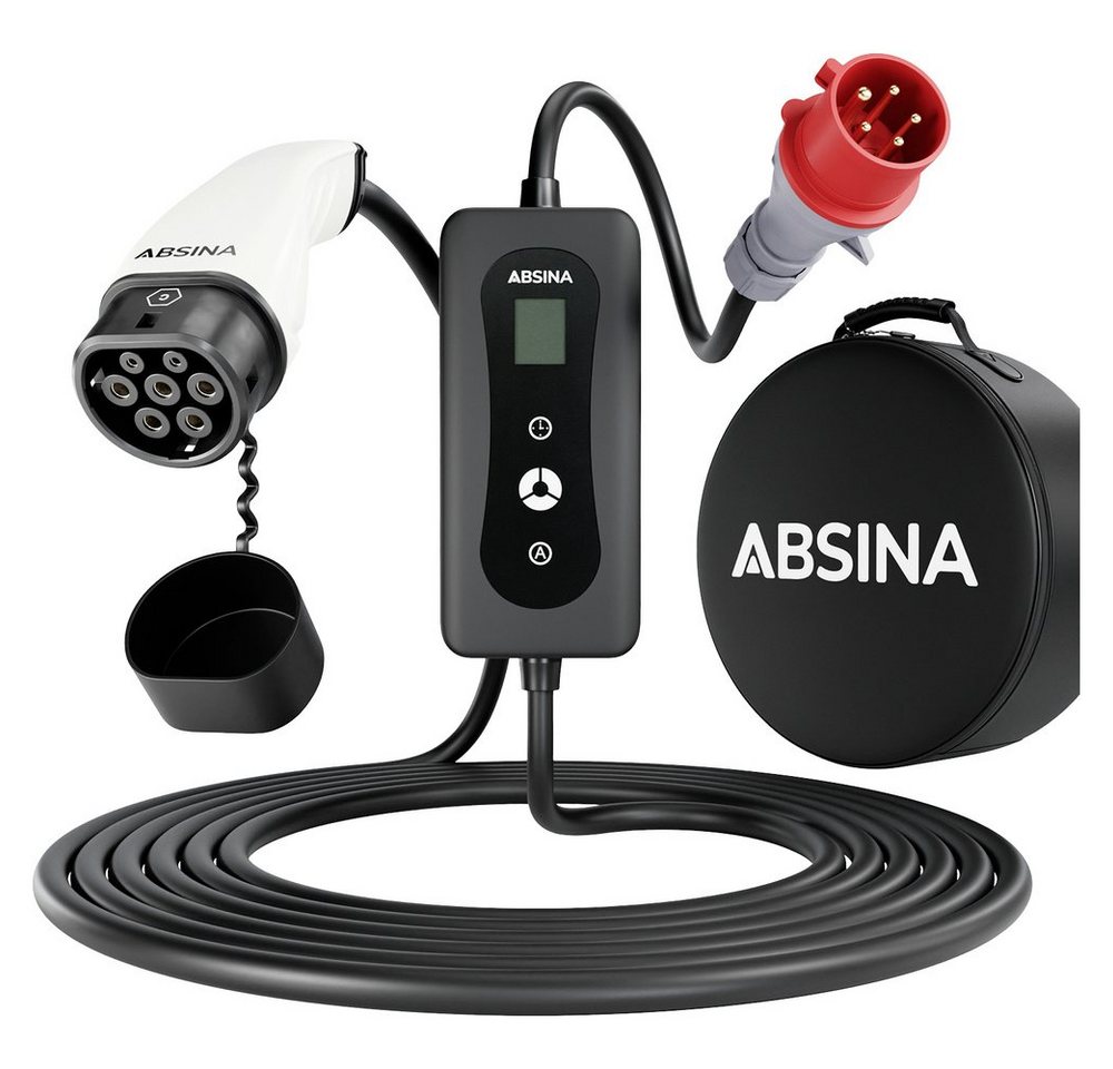 ABSINA Elektroauto-Ladestation Absina Mobile Ladestation Typ 2 16 A 11 kW von ABSINA