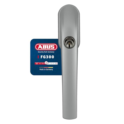 ABUS Abschließbarer Fenstergriff FG300 AL0125 - Fensterknauf mit Druckzylinder, gleichschließend - ABUS-Sicherheitslevel 5 - 89945 - Edelstahl von ABUS