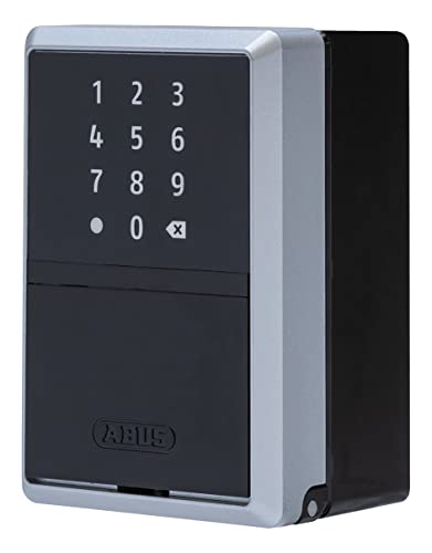 ABUS smarte Schlüsselbox KEYGARAGE One – per App mit Smartphone oder per Zahlencode bedienbar – Schlüsselkasten für 20 Schlüssel – auch ideal für Ferienwohnungen – Modell 787 zur Wandmontage, Schwarz von ABUS