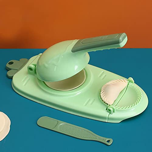 Neuer 2-in-1 Knödelformdruck Dumpling Maker, Knödelmacher Knödelform Für Den Haushalt, Teigtaschenformer, Knödel Schimmel Mold Manuelle Teigpresse, Knödel Skin Maker (Grün) von ACAREY