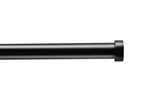ACAZA Ausziehbare Gardinenstange - Verstellbare Vorhangstange - Stange von 125-240 cm - Schwarz von ACAZA