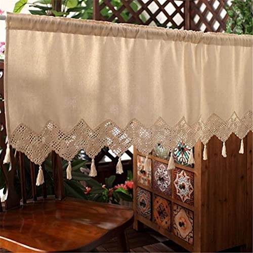 ACMHNC Scheibengardine Landhausstil Vintage Küche Vorhang Baumwolle Leinen Kurzgardine Hohle Häkeln Retro Bistrogardine Romantisch Heimdekoration 1 Stück,Beige,W x H 150 x 45 cm ACMHNC Scheibengardine Landhausstil Vintage Küche Vorhang Baumwolle Leinen Kurzgardine Hohle Häkeln Retro Bistrogardine Romantisch Heimdekoration 1 Stück,Beige,W x H 150 x 45 cm von ACMHNC