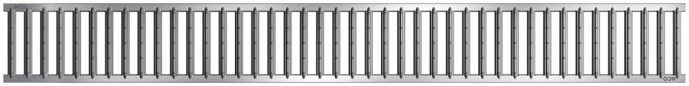 ACO Self Stegrost Standardline Stahl 1 m silber von ACO