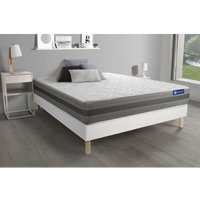 Actisom - Actimemo relax matratze 160x220cm + Bettgestell mit lattenrost , Härtegrad 3 , Memory-Schaum , Höhe : 24 cm von ACTISOM