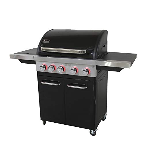 ACTIVA 4 Brenner Gasgrill "Black Star 500" Grillwagen mit 800 Grad Infrarot Seitenbrenner, Gussrost, Deckelthermometer und zusätzlicher Ablage ACTIVA 4 Brenner Gasgrill "Black Star 500" Grillwagen mit 800 Grad Infrarot Seitenbrenner, Gussrost, Deckelthermometer und zusätzlicher Ablage von ACTIVA
