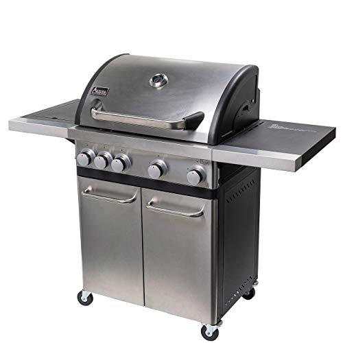 ACTIVA 4 Brenner Gasgrill "Silver Star 500" Grillwagen mit 800 Grad Infrarot Seitenbrenner, Gussrost, Deckelthermometer und zusätzlicher Ablage ACTIVA 4 Brenner Gasgrill "Silver Star 500" Grillwagen mit 800 Grad Infrarot Seitenbrenner, Gussrost, Deckelthermometer und zusätzlicher Ablage von ACTIVA