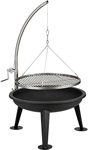 ACTIVA Schwenkgrill Merlin I Premium Feuerschale mit Grillrost inkl. hochwertigem & verchromtem Grillrost I Robuster Schwenkgrill mit feuerschale ACTIVA Schwenkgrill Merlin I Premium Feuerschale mit Grillrost inkl. hochwertigem & verchromtem Grillrost I Robuster Schwenkgrill mit feuerschale von ACTIVA