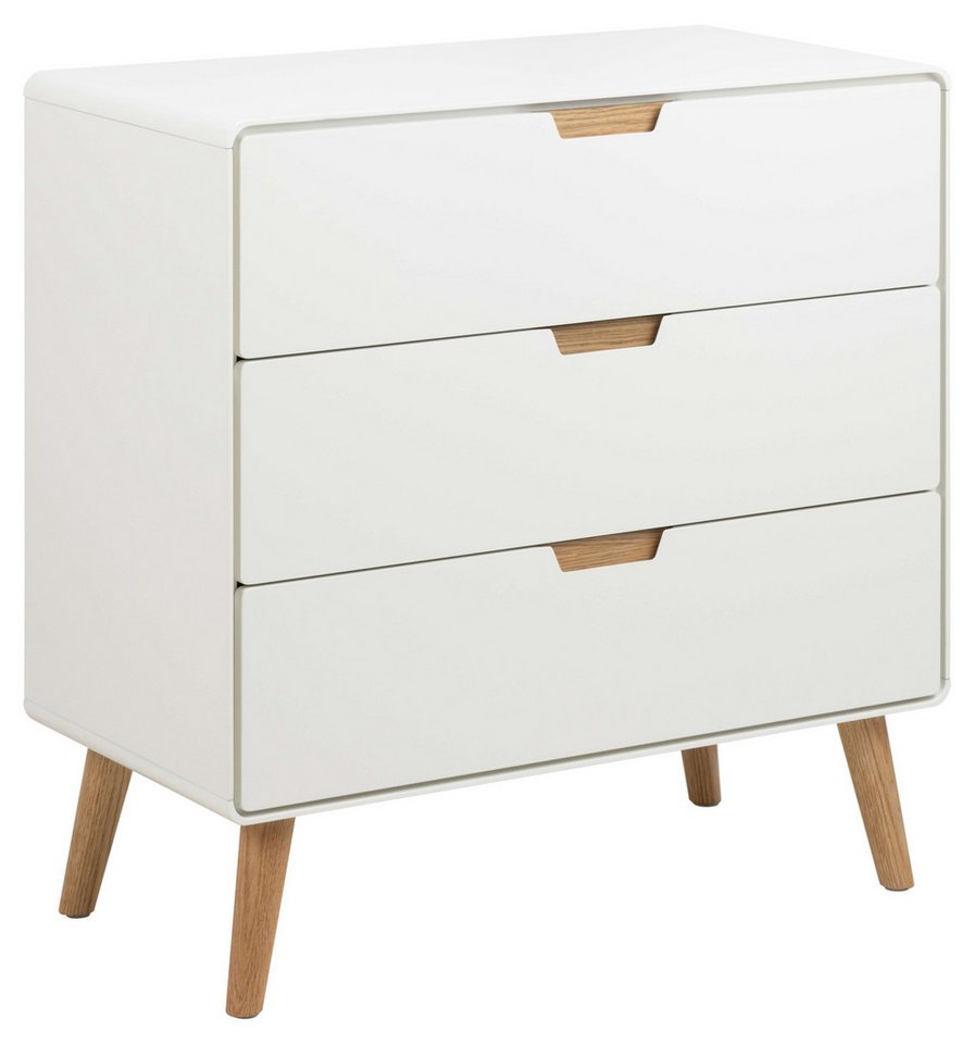 ACTONA GROUP Sideboard Lowell, 3 Schubladen mit Dämpfung, nordischer Stil, Weiß, B: 80 cm ACTONA GROUP Sideboard Lowell, 3 Schubladen mit Dämpfung, nordischer Stil, Weiß, B: 80 cm von ACTONA GROUP