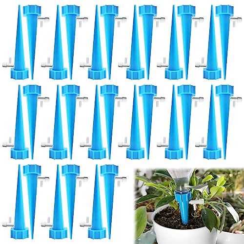 ACTOYS Wasserspender für Zimmerpflanzen, Automatisch Bewässerung Set, Pflanzen Bewässerungssystem mit Einstellbar (Blau) von ACTOYS