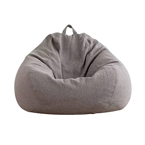 AD.CON Sitzsack mit ECO Füllung, Puff, Relax-Sessel, Sitzkissen, Bodenkissen, Bean Bag (70x80x50 120L, Dunkelgrau) von AD.CON