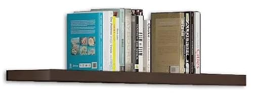 ADGO Hängeregal für Bücher 80cm, Brett mit Regalen, Wandregal für Kleine Gegenstände, Regalbrett, Schweberegal, Regale für die Wand, Einfaches Einzelregal, für Arbeitsplätze, Büro (PS80, Wenge) von ADGO