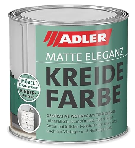 ADLER Kreidefarbe AS 01/4 Habicht 375ml Weiss | Möbel, matt, shabby chic von ADLER