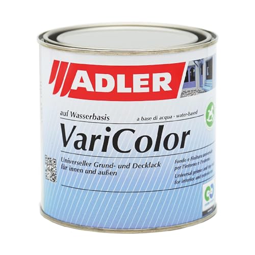 ADLER Varicolor 2in1 Acryl Buntlack für Innen und Außen - 750 ml RAL6005 Moosgrün Moosgrün Grün - Wetterfester Lack und Grundierung - matt von ADLER