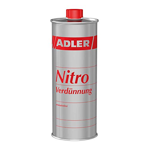 Nitro-Verdünnung 1 Liter Aromatenfrei - Hochwertiger Nitroverdünner, Universalverdünnung, Pinselreiniger von ADLER