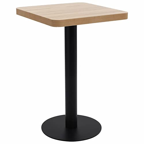ADWOA Bistrotisch Hellbraun 50x50 cm MDF Bistrotisch Outdoor Bartisch Set Stehtisch Holz ADWOA Bistrotisch Hellbraun 50x50 cm MDF Bistrotisch Outdoor Bartisch Set Stehtisch Holz von ADWOA