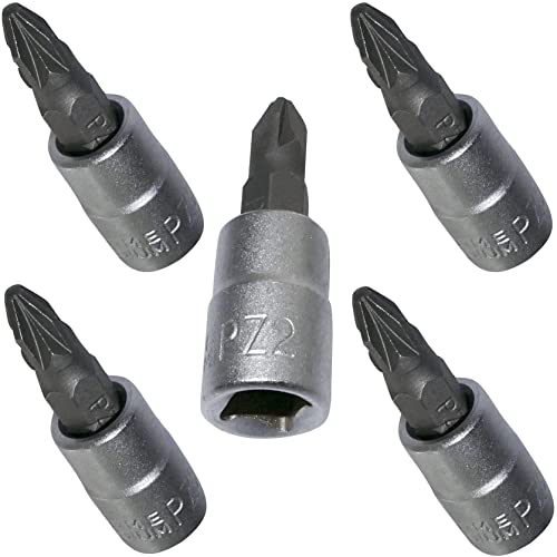 AERZETIX - C2131-5 x Steckschlüssel Einsatz - Kreuzschlitz - Schraubendreher Bit - PZ2 Vierkant - 1/4 AERZETIX - C2131-5 x Steckschlüssel Einsatz - Kreuzschlitz - Schraubendreher Bit - PZ2 Vierkant - 1/4 von AERZETIX