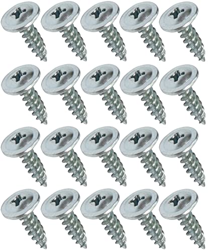 AERZETIX - C44680 - Satz von 20 Blechschrauben selbstschneidenden Ø4.2x16mm mit große linsenkopf - mit PH kreuzschlitz - holzkonstruktion metallisch dachrinnen - aus verzinktem stahl - farbe silber AERZETIX - C44680 - Satz von 20 Blechschrauben selbstschneidenden Ø4.2x16mm mit große linsenkopf - mit PH kreuzschlitz - holzkonstruktion metallisch dachrinnen - aus verzinktem stahl - farbe silber von AERZETIX