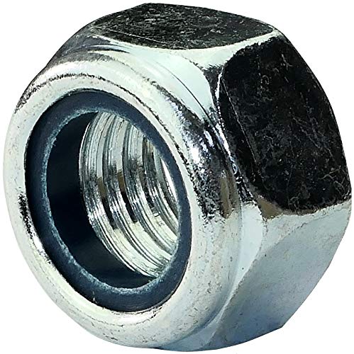 AERZETIX - C45766 - Packung mit 10 - Sechskantmuttern - Selbstsichernde Muttern mit Nylonbuchse - Metall/Einzel/Montageteil - Metrisches Innengewinde M18 - DIN 985 - aus verzinktem Stahl 8.8 AERZETIX - C45766 - Packung mit 10 - Sechskantmuttern - Selbstsichernde Muttern mit Nylonbuchse - Metall/Einzel/Montageteil - Metrisches Innengewinde M18 - DIN 985 - aus verzinktem Stahl 8.8 von AERZETIX