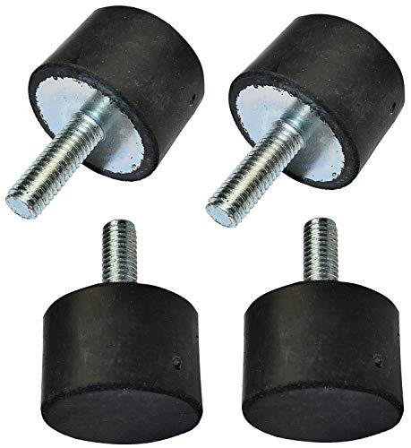 AERZETIX - C47679 - Lot von 4 Stück - Runde Schwingungsdämmpads Füße - M6 Gewinde - Ø25mm H: 17mm - Shore Härte 55 ±5 - in Gummi und Stahl - Last 770N 78.5kg x4 AERZETIX - C47679 - Lot von 4 Stück - Runde Schwingungsdämmpads Füße - M6 Gewinde - Ø25mm H: 17mm - Shore Härte 55 ±5 - in Gummi und Stahl - Last 770N 78.5kg x4 von AERZETIX